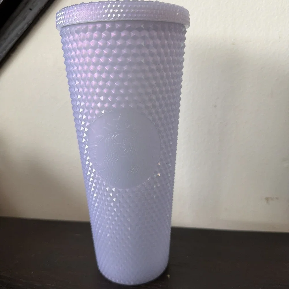 Starbucks 2021 Icy Lilac Studded 24oz Tumbler Christmas Holiday -‎ NO STRAW
